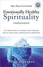 Image of the cover of emotionally healthy spirituality by peter scaaero.