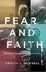cover image of fear and faith book by trillia newbell.