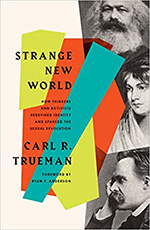 book cover of strange new world by carl trueman.