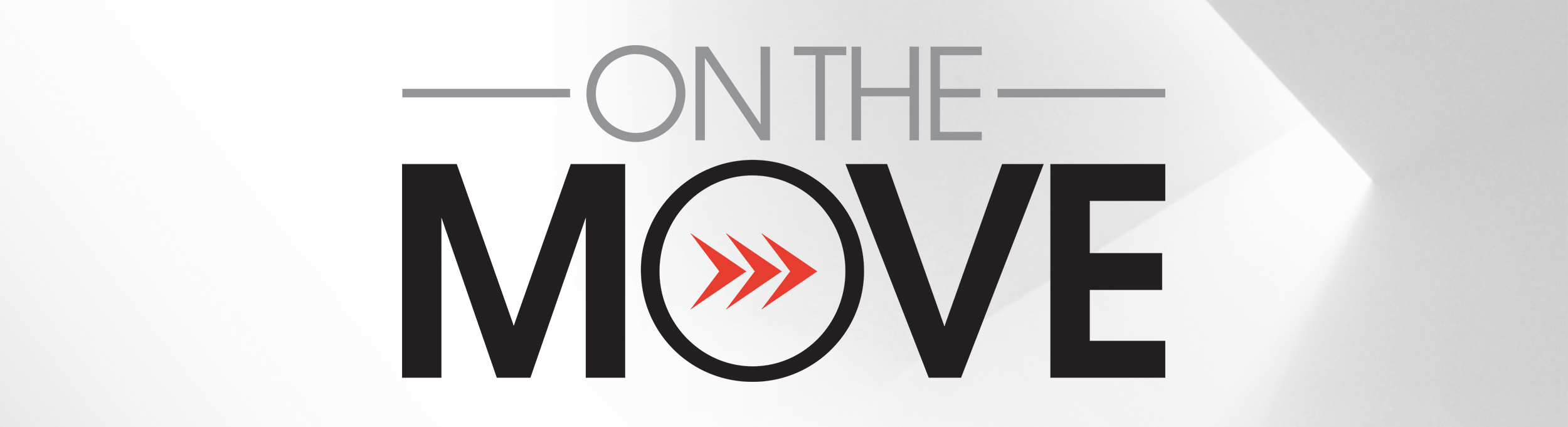 on the move logo on a grey and white background. Click to learn more about on the move.